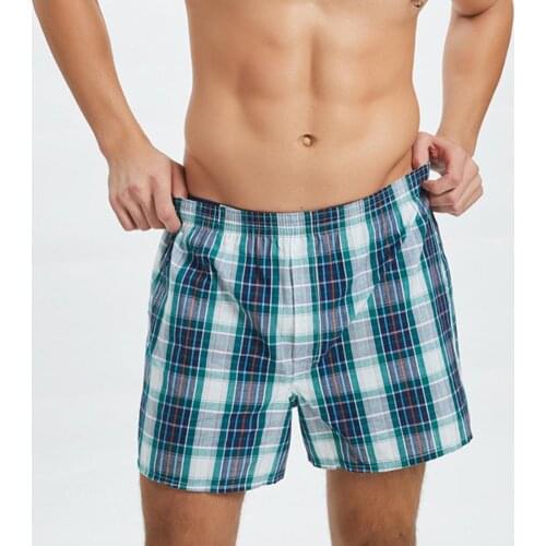 Men Underpants breathable Soft Stretchy Cotton Blended Loose Elastic Men Panties skin-friendly Boxers