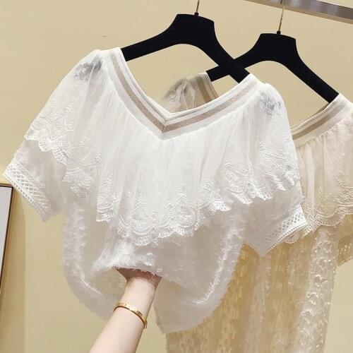 XING WEI SI Lace Blouses