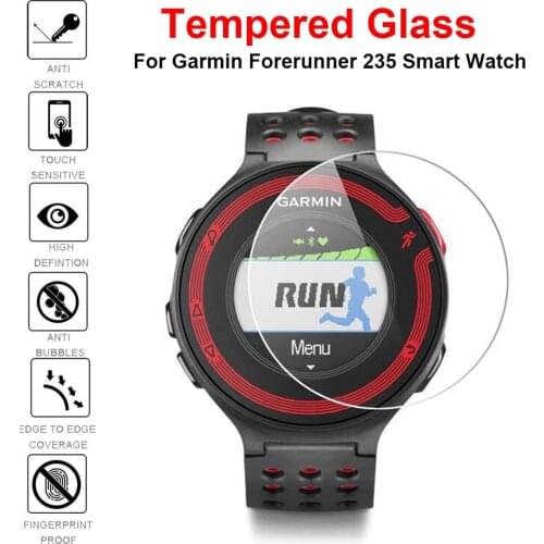 3Pcs Tempered Glass Film for Garmin Forerunner 235 Sport SmartWatch Screen Protector film 9H 2.5D Anti-scratch Protective Film
