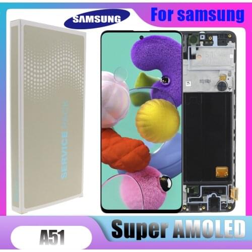 Original 6.5" Samsung Galaxy A51 LCD Display For Samsung A51 A515 A515F A515F/DS A515FD A515FN/DS LCD Touch Screen Digitizer