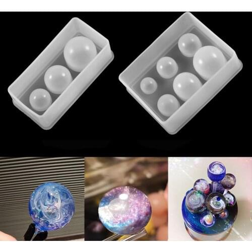 1Pcs Crystal Sphere Pendant Silicone Molds Star Ball Epoxy Resin Mold For DIY Crafts Jewelry Making Decoration Mould Acessories