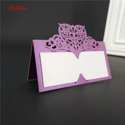 10pcs Laser Cut Baby Shower Birthday Party Table Name Place Cards Name Cards Wedding Invitations Table Party Decoration 5Z