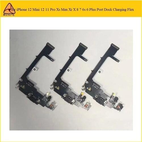 10Pcs USB Charging Dock Charger Socket Port Jack Plug Connector Flex Cable For iPhone 11 Pro Dock Plug Connector for iPhone 11