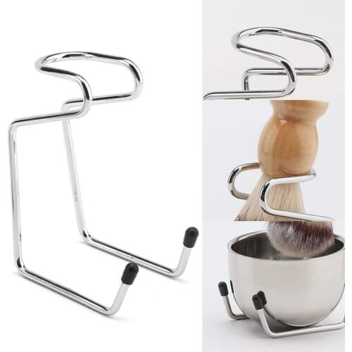 2 pcs/set Stainless Steel Practical Mens Shaving Dry Or Wet Cup Shaving Holder Set Beard Soap Bowl Facial Cleaner Tool