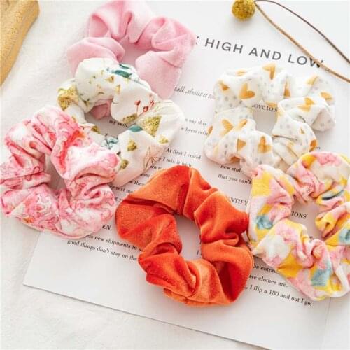 3pc Velvet Scrunchies Hair Accessories Scrunchie Ornaments Elastic Hair Bands Tiara Free Shipping Darling Woman Vsco Head Dress