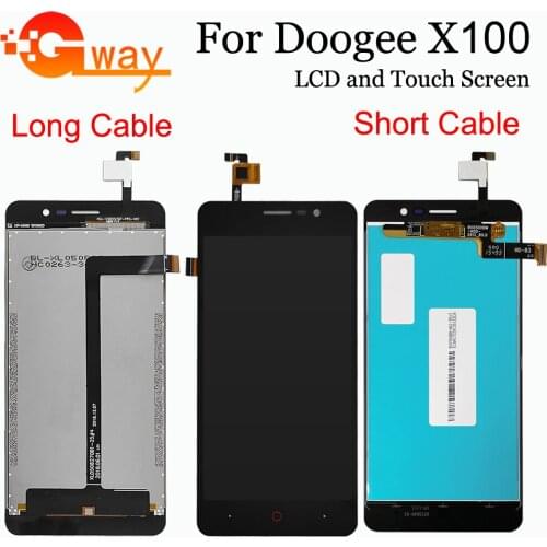 5.0" LCD Display+Touch Screen Digitizer For Doogee X100 LCD Glass Touch Panel Sensor Mobile Phone Replacement + Tools