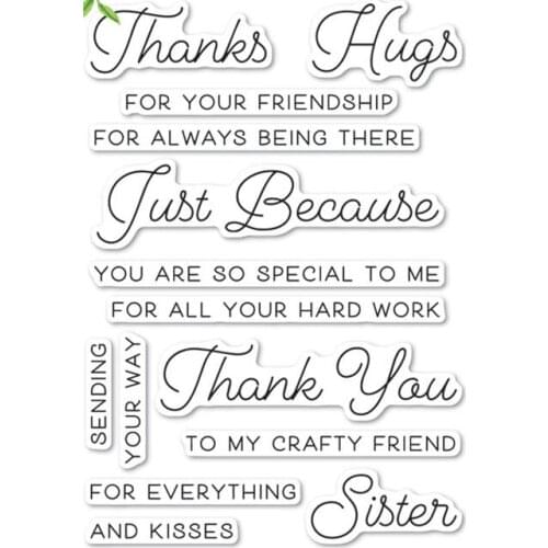 English sentence Clear Stamp Or stamp for DIY Scrapbooking/Card Making/Kids Fun Decoration Supplies A282