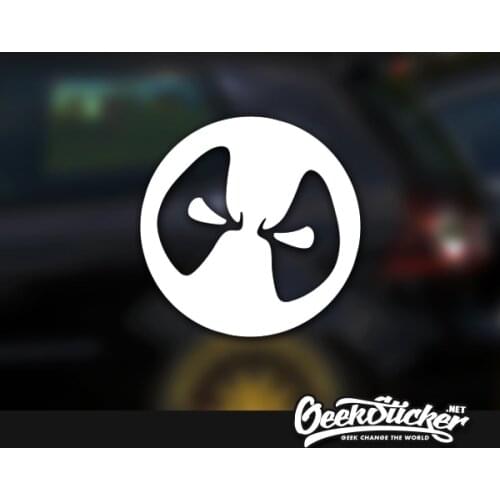 Deadpool car Decal waterproof reflective universal car body sticker vinyl car bumper sticker motorcycle sticker Black/Red/White