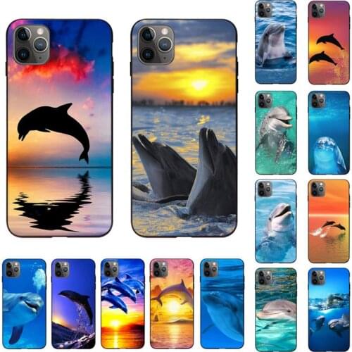 Yinuoda ocean dolphin Dance And Jumping cell Phone Case for iPhone 11 12 pro XS MAX 8 7 6 6S Plus X 5S SE 2020 XR cover