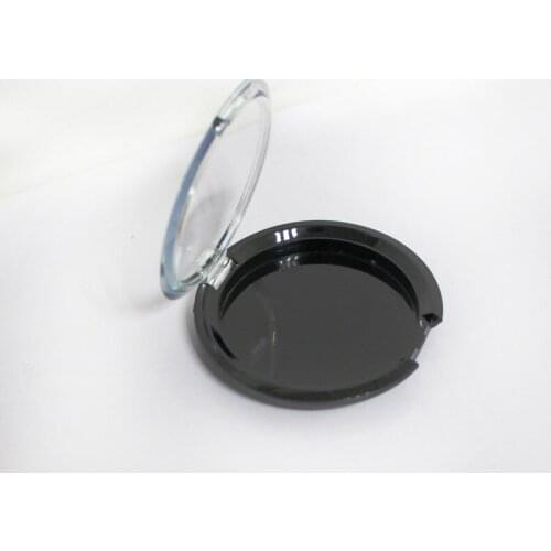 Black color empty pressed powder case inner dia 60mm with AL pan