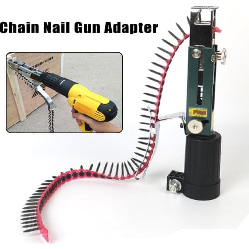 Electric Drill Automatic Screw Spike Chain Nail Adapter Screw Woodworking Tools For Screwdriver Tape Hand Accessories