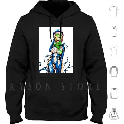 She-Venom Classic Hoodie long sleeve Cotton She Venom She Venom Classic She Venom Fanart She Venom Nsfw Nsfw