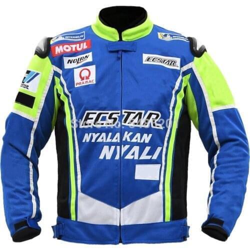 For Suzuki Summer Breathable Riding Jacket Motocross Scooter Jackets Motorbike Racing Mens Coat without Lining