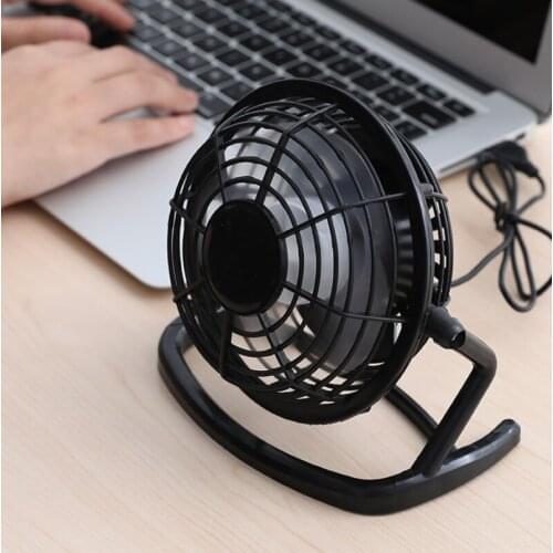 Mini Portable Super Mute Plastic USB Fan Desk Cooling Laptop Notebook PC Cooler Table Fan Type Rechargeable