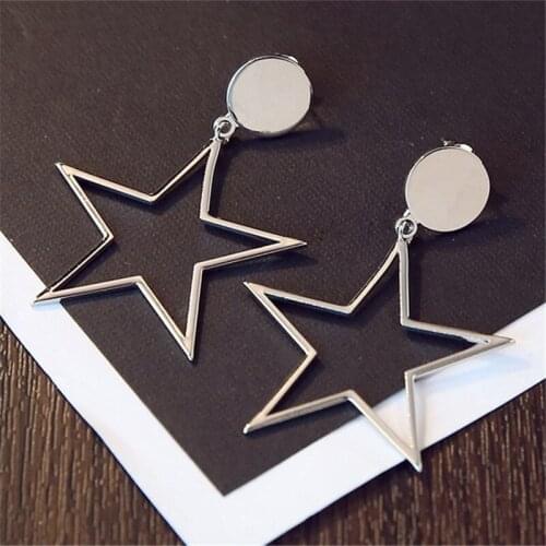 Miuoxion Retro Tassel Star Earrings Fashion Personality Party Punk Jewelry For Women Feature Namour Charm Gift All Season