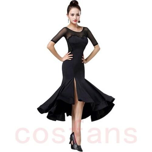New Modern Dresses Dress Backless Social Ballroom Waltz Dance Skirt Dancing Costume Performance Competition Tango Wear in stock