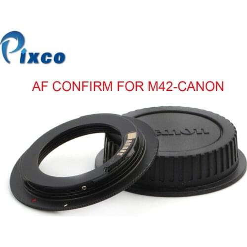Pixco For M42-Canon 2nd Generation Upgrade Aperture AF Confirm Adapter M42 Screw Mount Lens to Canon (D)SLR Camera