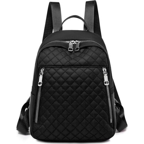 Casual Women Backpack Travel Waterproof Nylon School Bags for Teenage Girls Fashion Tote Shoulder Bag Packbag Small Daypacks