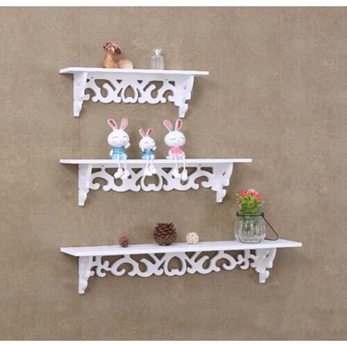 Storage Rack Shelf Holder White Wall Hanging Creative Decoration Organizer For Home Bedroom Decoration Ledge Home Decor