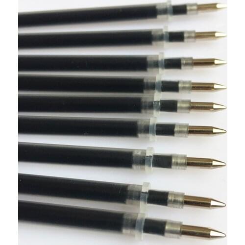 10PCS/Lot 13.1CM Length 0.5mm Writing Point Black Blue Ink Pen Refills Fit for Ball Point Pen Hot Sale for School Student Office