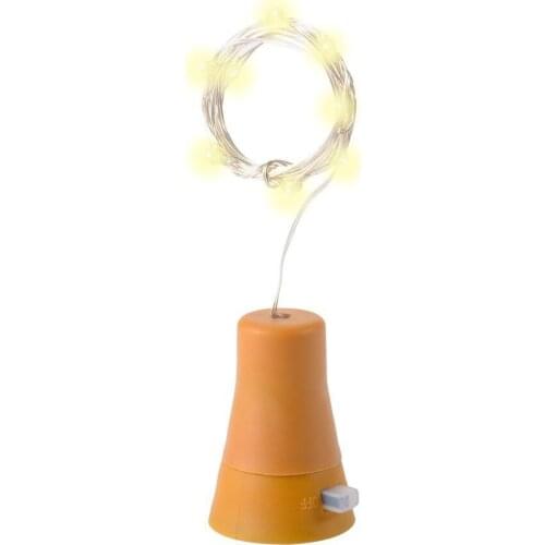 Solar Powered Wine Bottle Lights Cork Outdoor Garden Light LED Copper Garland Wire Fairy Automatic Charging String Lights