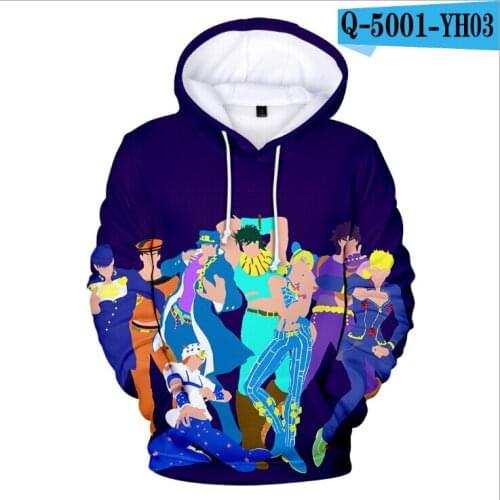 3D Hoodies JOJO Printed Men Women Sweatshirts New Kids Streetwear Hoodies JOJO 3D Hoodie boys girls Winter children pullovers