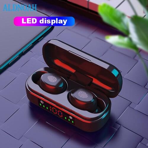 TWS Wireless Earphones For Bluetooth Earphone 9D Bass Stereo Waterproof Earbuds Handsfree Headset With Microphone Charging Case