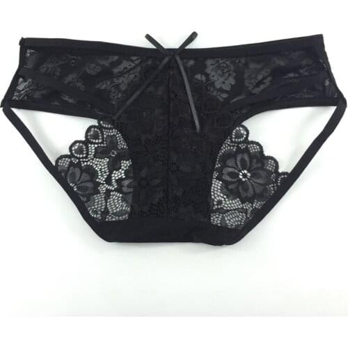 Pleasure underwear hollow-out fine belt cross sexy lace underwear female underwear 30076