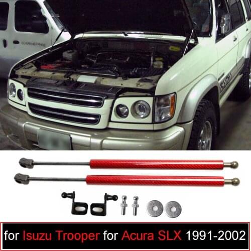Modify for Isuzu Trooper for Acura SLX SUV 1991-2002 Front Hood Bonnet Damper carbon fiber Gas Struts Shock Lift Supports