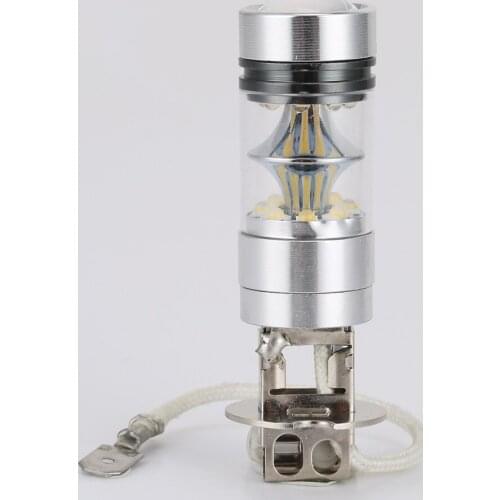 1PCS LED Lighting Bulb H3 2828 100W 12V White 6000K Fog Light Front Xenon Head Light Daytime Running Light