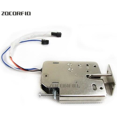 10pcs DC-12V metal shell Built-in spring Automatically open door /mini lock/intelligent electronic control lock