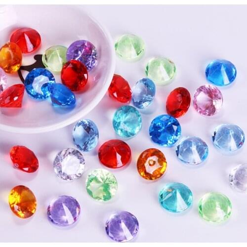 10Pcs/Lot Acrylic Plastic Diamond Shape Pawn Pieces For Token Board Games Counter Accessories Multi color Diamond 20mm