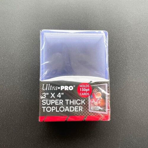 10pcs Ultra.Pro 130PT 3"x4" Super Thick Top Loader Trading Cards Sleeves Graded Card Submission SEMI-RIGID CARD HOLDERS CLEAR