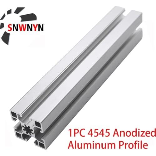 4545 Aluminum Profile 4545 European Standard Extrusion Length 100 300 500 600 850mm Anodized Linear Rail For CNC 3D Printer Part