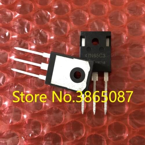 47N65C3 SPW47N65C3 TO-247 POWER MOSFET TRANSISTOR MOS FET TUBE 30PCS OR 40PCS OR 50PCS ORIGINAL NEW