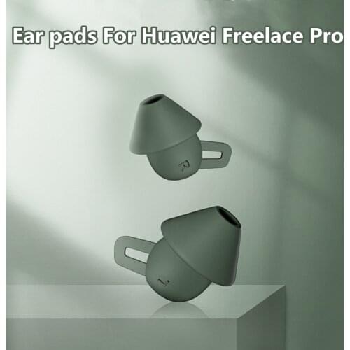 Ear Pads For Huawei Freelace Pro Soft Silicone Earbuds Case Earphone Replacement Earplug Protector For Huawei Freelace Pro Cover
