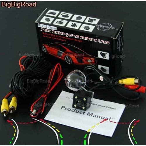 BigBigRoad Car Intelligent Dynamic Track Rear View Camera Reversing Camera For Suzuki SX4 SX-4 S-Cross Crossover Grand Vitara