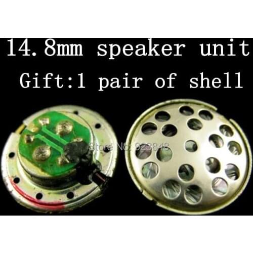 DIY headphone unit 14.8mm (PCB same as A8 ) funda original (gift: shell) 2pcs
