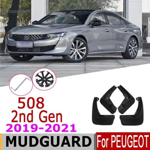 Mudguard For Peugeot 508 2021 2020 2019 508 SW 508 8E Front Rear Fender Mud Flaps Guard Splash Flap Mudguards Car Accessories
