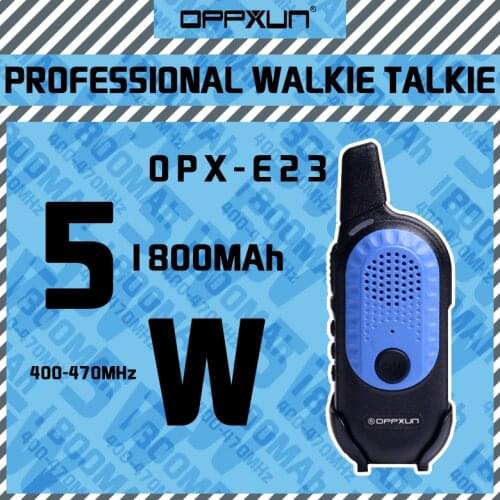 OPPXUN E23 mini Walkie Talkie CB Radio Station 5W 10KM 128CH Dual Band Two way Radio Handheld portable Childrens gifts Radio