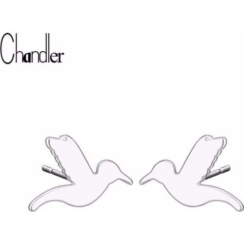 Chandler Brand Hummingbird Stud Earring Cute Tiny Bird Piercing Earring Fashion Ear Body Jewelry Minimalist Fashion Femem Bijoux