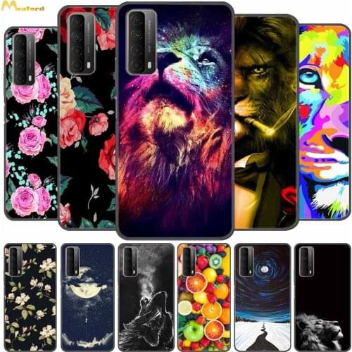 For Huawei P Smart 2021 NFC Case PPA-LX1 Silicone Soft Phone Cover for Huawei P Smart 2021 Case Black TPU Bumper PSmart Funda