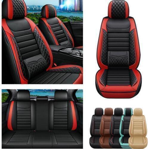 Car Seat Cover For NISSAN Armada Altima Dualis Juke Frontier Fuga Leaf March Ⅳ Note Leather Car Seat Cushion Cover 5 Seats
