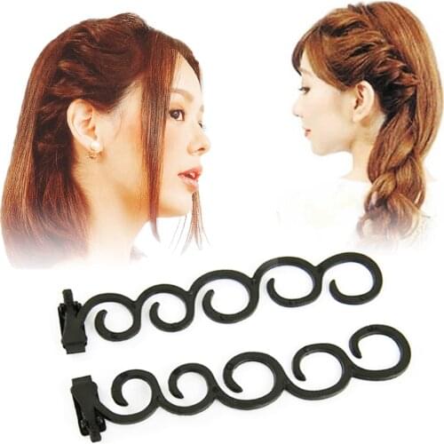 French Hair Braiding Tool Roller With Hook Easy Plait Twist Styling Bun Maker