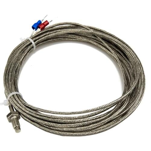 FTARB01 K E type M6 M8 bolt head 5m metal screening cable screw thermocouple temperature sensor WRNT WRET