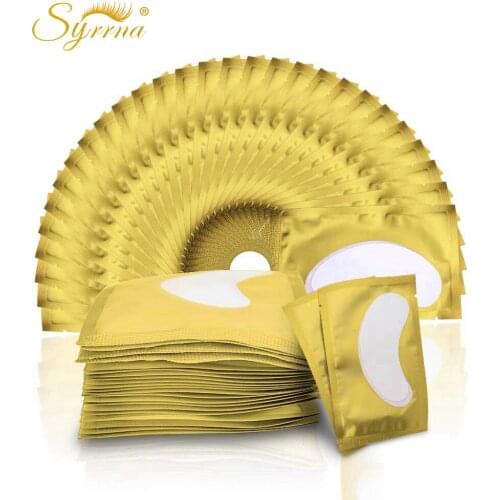 100 pairs Wholesale Eyelash Pad Gel Patch For Eyelashes Extension Lashes Under Lash Pads Paper Patches Grafted Eye Stickers Tips