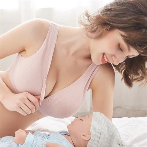 Summer Breathable Nursing Bras For Female Maternity Bra Ladies Nursing Bras Plus Large Wireless Nursing Bra