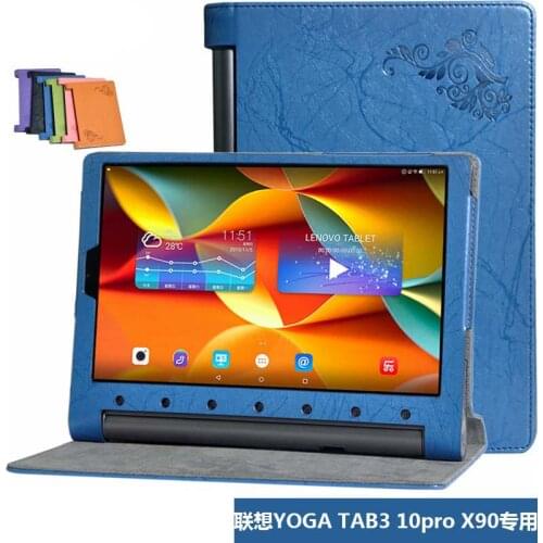 Magnetic Leather Funda Capa Cover For Lenovo YOGA Tab3 Plus YT-X703F Coque Case For Lenovo YOGA Tab 3 Pro 10 X90 YT3-X90F/L/M