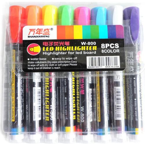 Beekeeping Tool 8Pcs Bee Pen 8 Colors Queen Bee Marker Pen Beekeeper Highlighter LED Board Marking Marker Apiculture Equipment