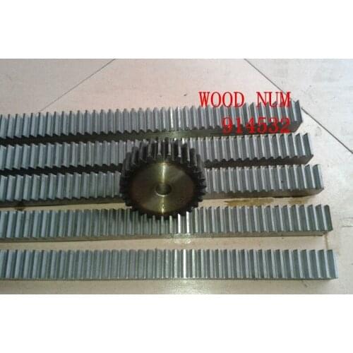 Mod 6 spur Gear Rack right teeth 60x60x1000mm length 1000mm 45# steel Black Oxide CNC parts modulus 6 M6